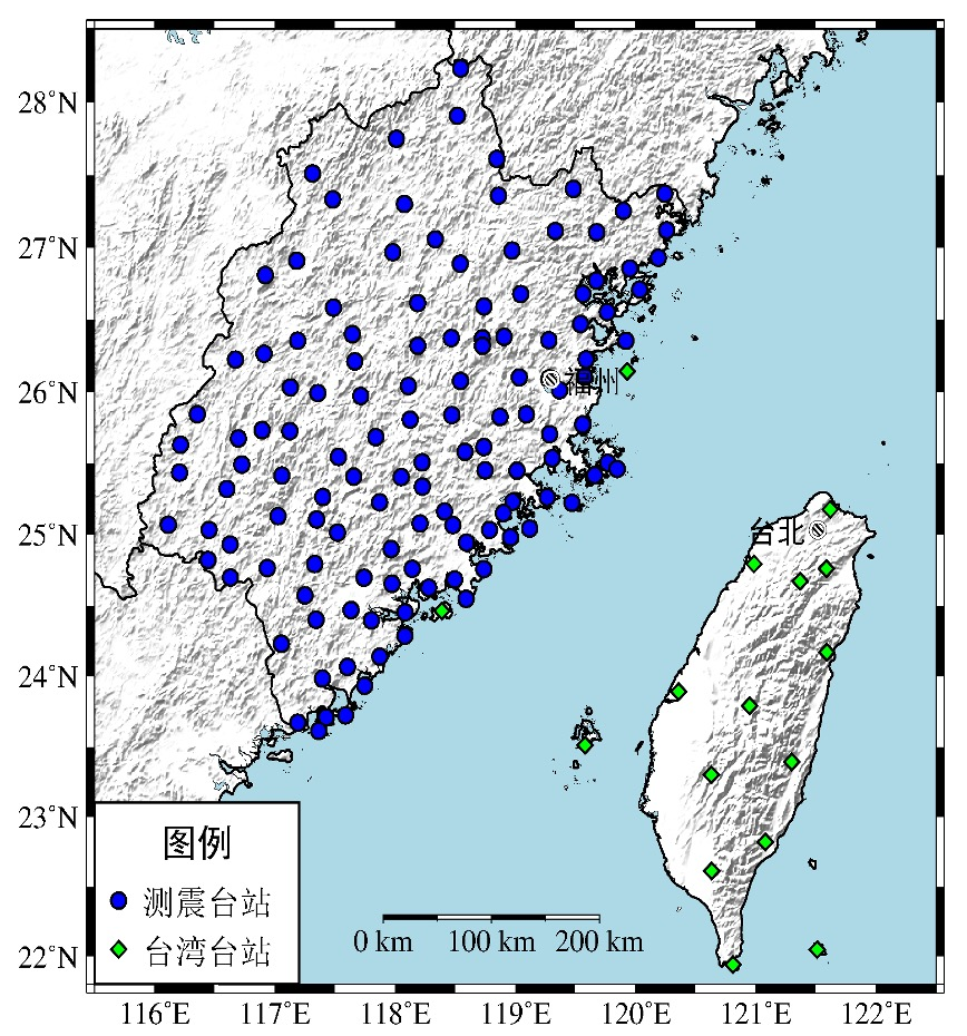 台站分布图